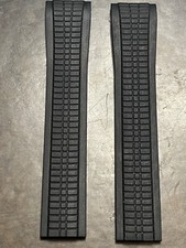 Patek Phillipe 21x18mm Uncut Black Rubber Strap: 5167a, 5167r, 5164a, 5164r