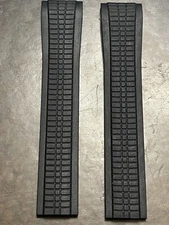 Patek Phillipe 21x18mm Uncut Black Rubber Strap: 5167a, 5167r, 5164a, 5164r