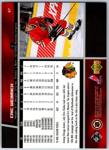 1998-99 Upper Deck UD Hockey Base Cards (1-140) - U-Pick From List - Picture 131 of 277