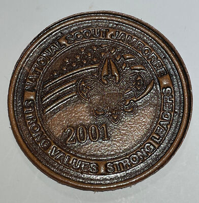 2001 National Jamboree Leather  Patch Boy Scout  MC5