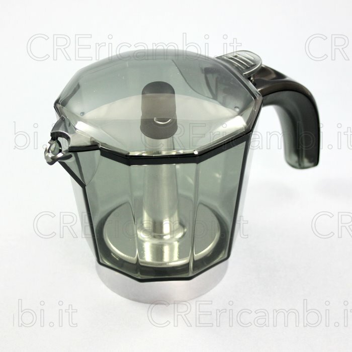 DELONGHI Caraffa 6 Tazze 71mm Originale Macchina Caffè Moka 1320 Alicia EMKM6.B