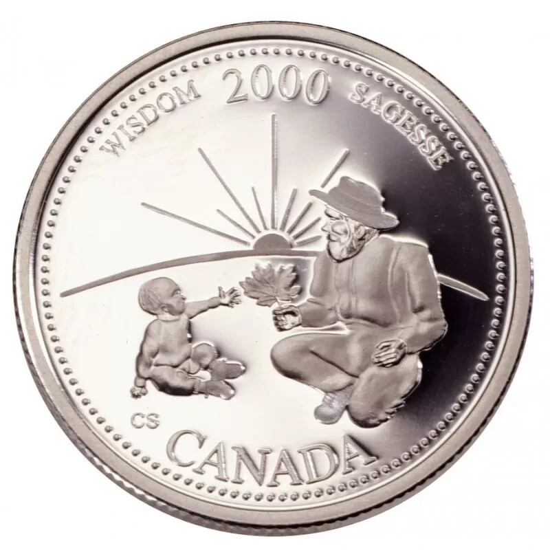 2000 CANADA 25¢ SEPTEMBER WISDOM BRILLIANT UNCIRCULATED QUARTER