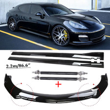 Front Bumper Lip Splitter Spoiler For Porsche Panamera Glossy Black Body Kit Front Bumper Lip Splitter Spoiler For Porsche Panamera Glossy Black Body Kit