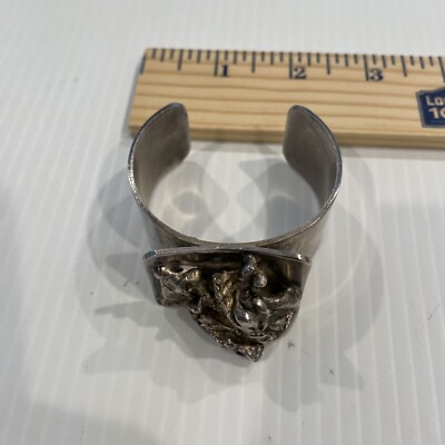 J. Anderson & E. Dennung AD Design Denmark Silver Cuff Bracelet MCM Very Nice