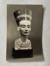 H883 Postcard Queen Nefretete Egyptian Dynasty Ruler Bust Museum