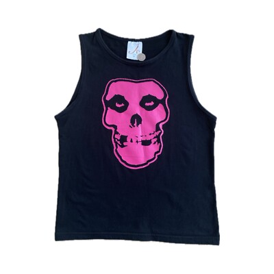 90 s The Misfits Vintage Fiend Skull Kid s Tank Top. (Größe 6 / XS) Danzig Punk