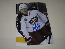 ADAM CRACKNELL AUTOGRAPHED COLUMBUS BLUE JACKETS 4X6 PHOTO # 5
