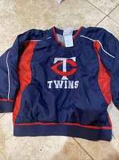 Twins Baseball Lined Pullover Shirt size XS 4-5