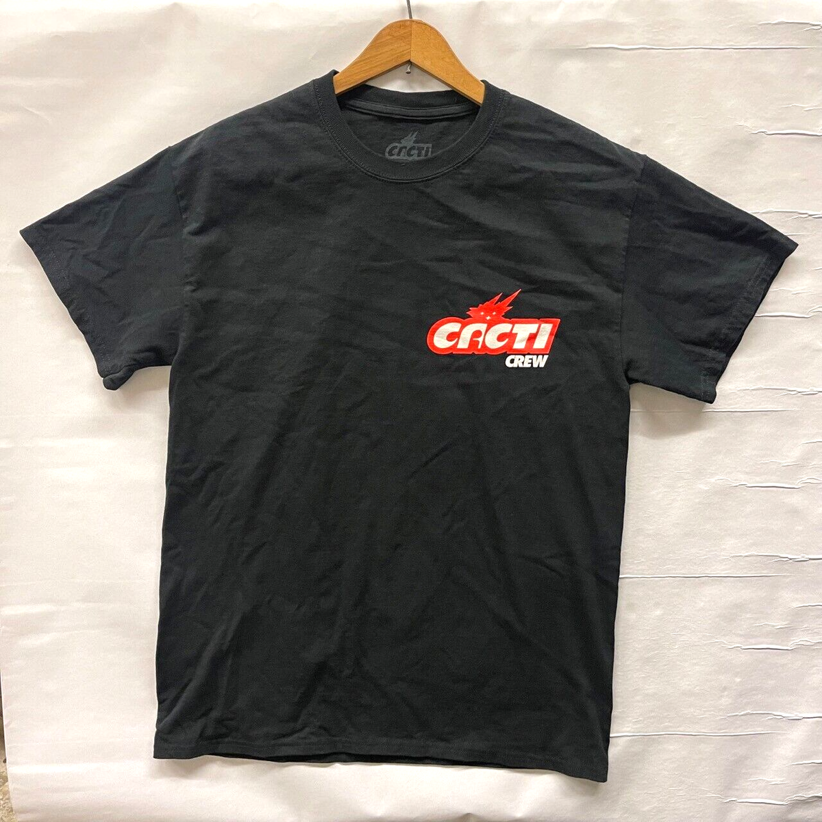 Travis Scott Cacti Crew Cactus Jack T-shirt Med Black Tee Spell