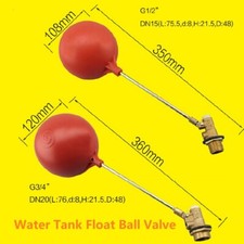 Generic Water Tank Float Valve Cock Plastic Brass Float Ball Valve Ball Cock