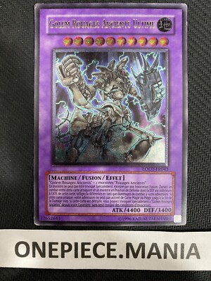 Yu-Gi-Oh! Karte Golem Rouages Ancients Ultime LODT-FR043 Ultimate Rare