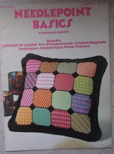 NEEDLEPOINT BASICS instruction chart design motif leaflet Leisure Arts 1974