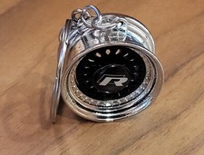 Custom R-Line, Japan Racing JR9, Calibre Vintage Deep Dish Alloy Keyring,Golf,