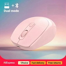 Bluetooth Wireless Mouse Rechargeable Computer Mouse 2.4G Optical Dual Mode