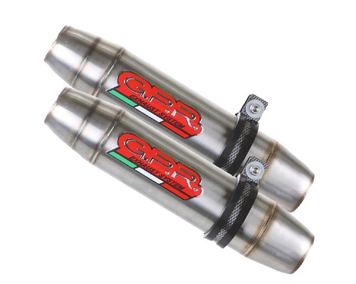 2 Pots d'Echappement GPR DEEPTONE INOX Approuvé DUCATI 998 - R - FE 2001 > 2004 - Photo 2/3