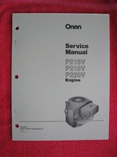 ONAN P216V, P218V, & P220V ENGINE SERVICE MANUAL