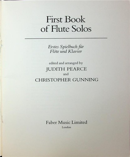 First Book Of Flute Solos - Picture 3 of 3