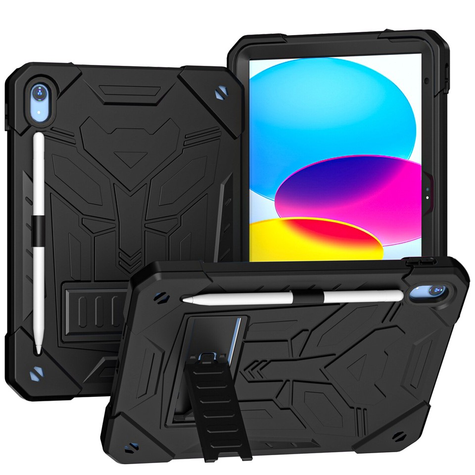 Heavy Duty Shockproof Case With Stand For IPad 7th-11th Gen & IPad Air/mini/Pro