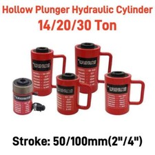 14/20/30 Ton Hollow Plunger Hydraulic Cylinder Jack Stoke 50/100mm Split Type