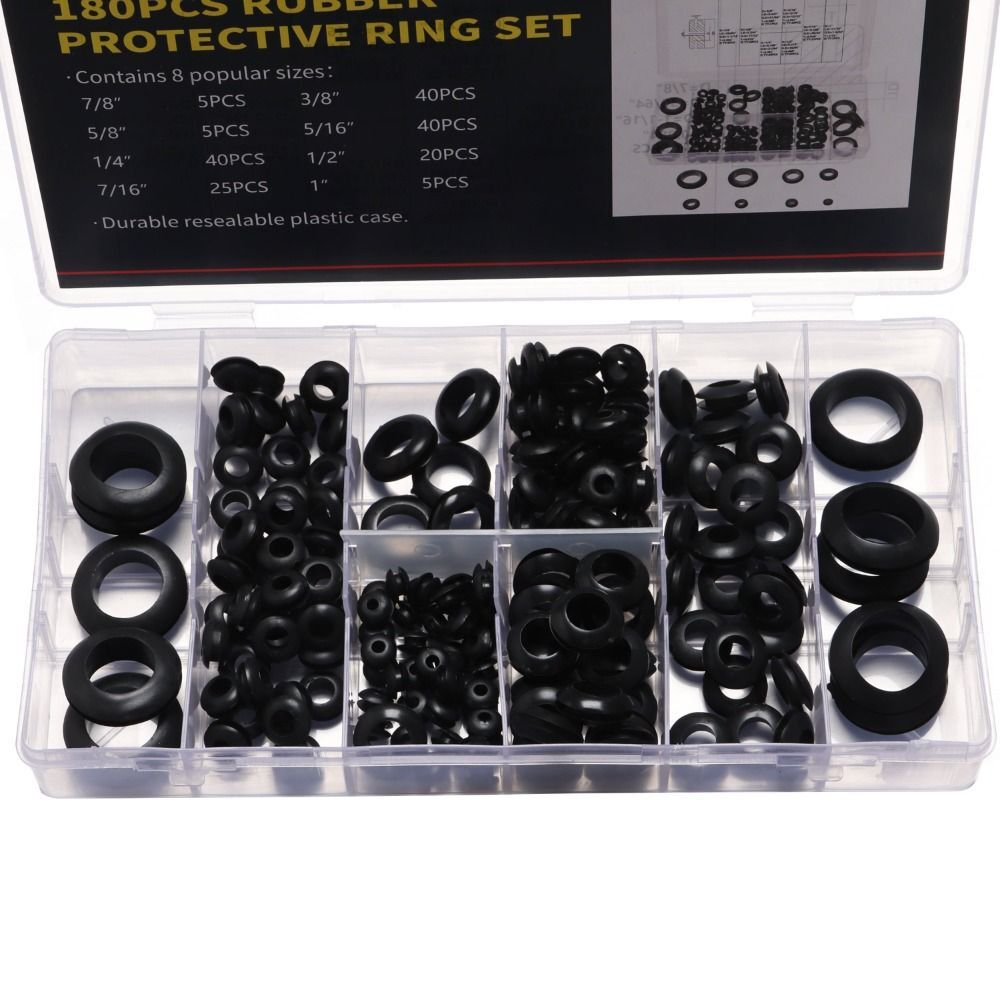 Assortment Kit Firewall Grommet Washers for Wiring Rubber Grommet