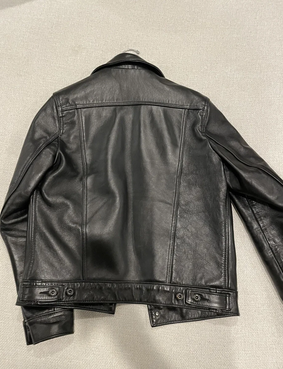 Schott leather trucker jacket cheap