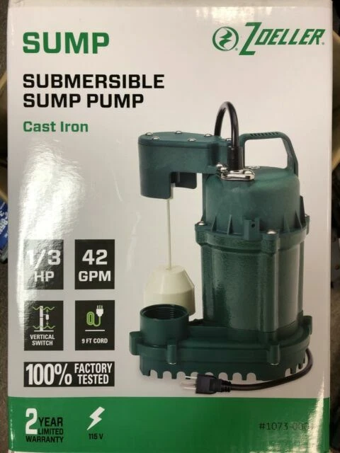 Zoeller on sale sump pump
