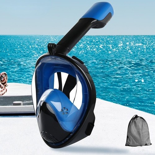Unterwasser Tauchen Anti Beschlag Vollgesichts Tauchmaske Schnorcheln Atemmasken Sicher