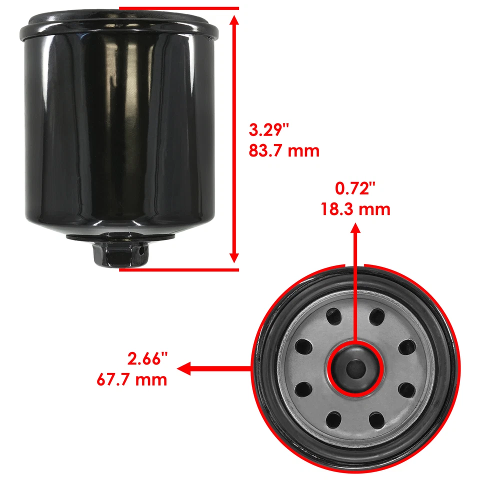 for KTM 640 LC4 Lc-E LC4-E 625 1998 2000 2001 2002 Oil Filter 3-Pack - Image 2 of 4