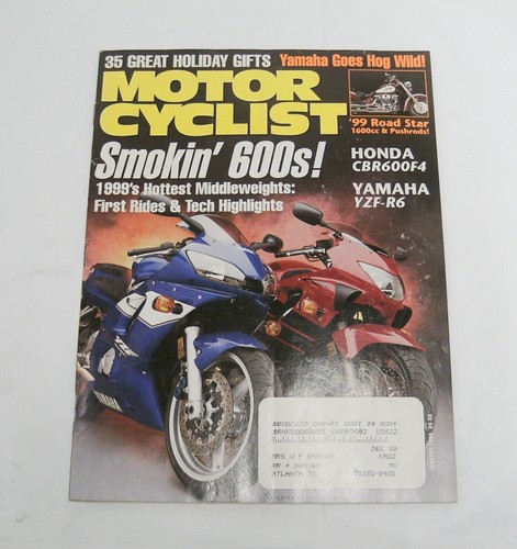 MOTORCYCLIST Magazine January 1999  issue - Imagen 1 de 2
