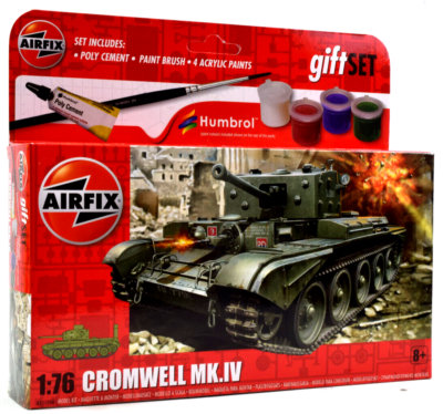 #ad Airfix Cromwell Mk.IV W Glue Paints amp; Brush Starter Set 1:76 Model Kit A55109A $9.98
