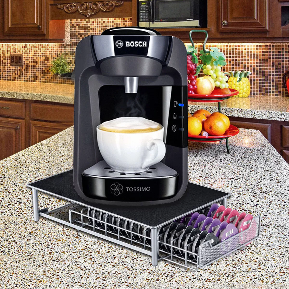 Microwave and sale coffee pot stand