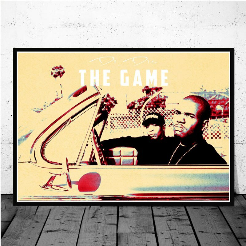 Toile tableaux hip hop The Game 50x70 cm en coton de qualité premium