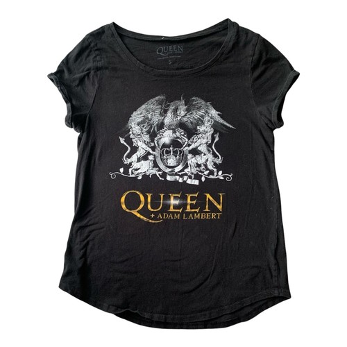 Queen Adam Lambert Rhapsody Tour 2019 Camiseta Negra Concierto Mujer Talla S - Imagen 6 de 11