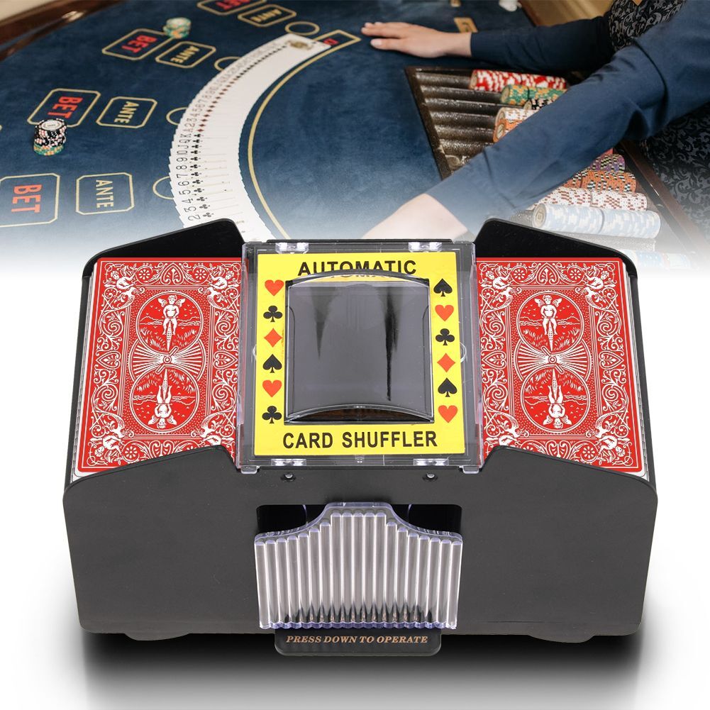 Automatische Kartenmischmaschine Mit 2600mAh Akku - Perfekt Für Pokerabende & Kartenspiele