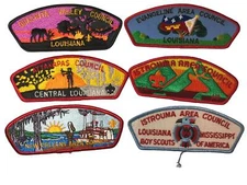 Lot of Louisiana Councils 1/2 Dozen BSA CSPs Mint CSP (BHP1815)