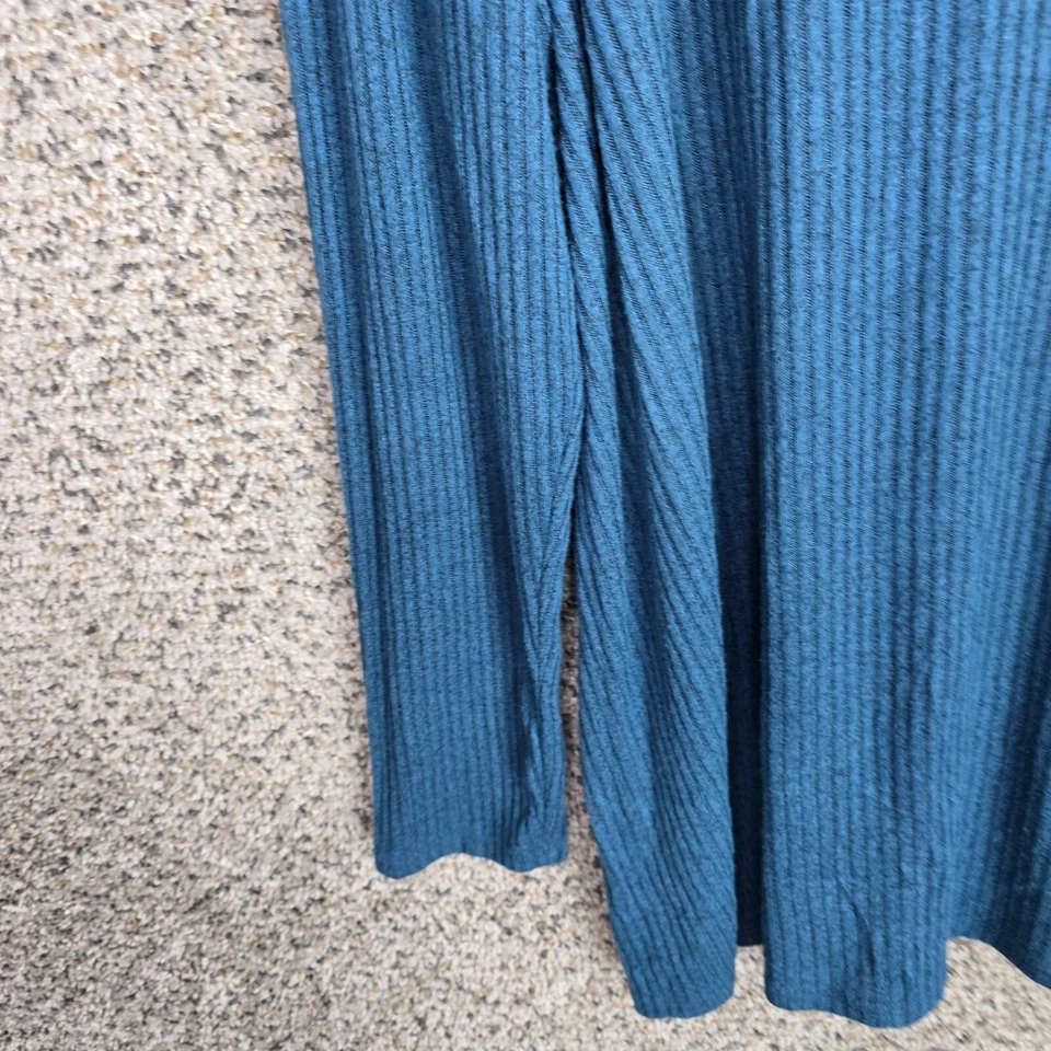 Top Lane Bryant para mujer Plus 18/20 azul acanalado tejido cuello falso túnica informal damas Foto 3 de 4