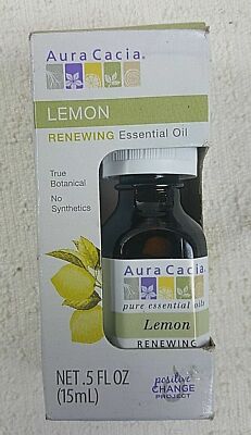 Aura Cacia Lemon Essential Oil Blend, 0.5oz 