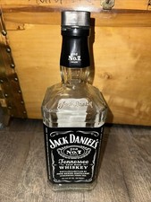 Jack Daniels EMPTY Glass Bottle with Cap Old ...
