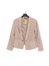 Limited Women's Blazer Uk 10 Pink 100% Polyester Overcoat