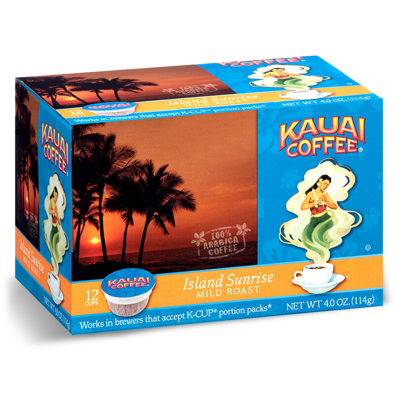Kauai Coffee KCUPS 12/32/48/72 Pods Medium or Dark Roast Fits Keurig