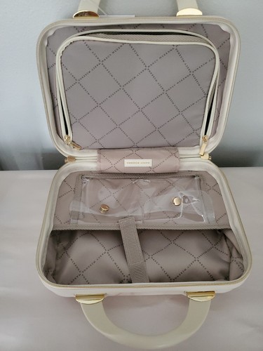 Marcy McKenna 2-in-1 Essential Milan Hardside Beauty Etui Roségold Marmor Neu mit Etikett - Bild 3 von 4