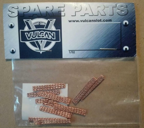 VulcanSlot trencillas de contacto (12uds.) Scalextric Exin SCX Ninco MSC GOM OSC