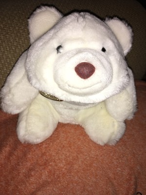 1980âs Vintage Gund Snuffles White Polar Bear Plush Toy Stuffed Animal 13