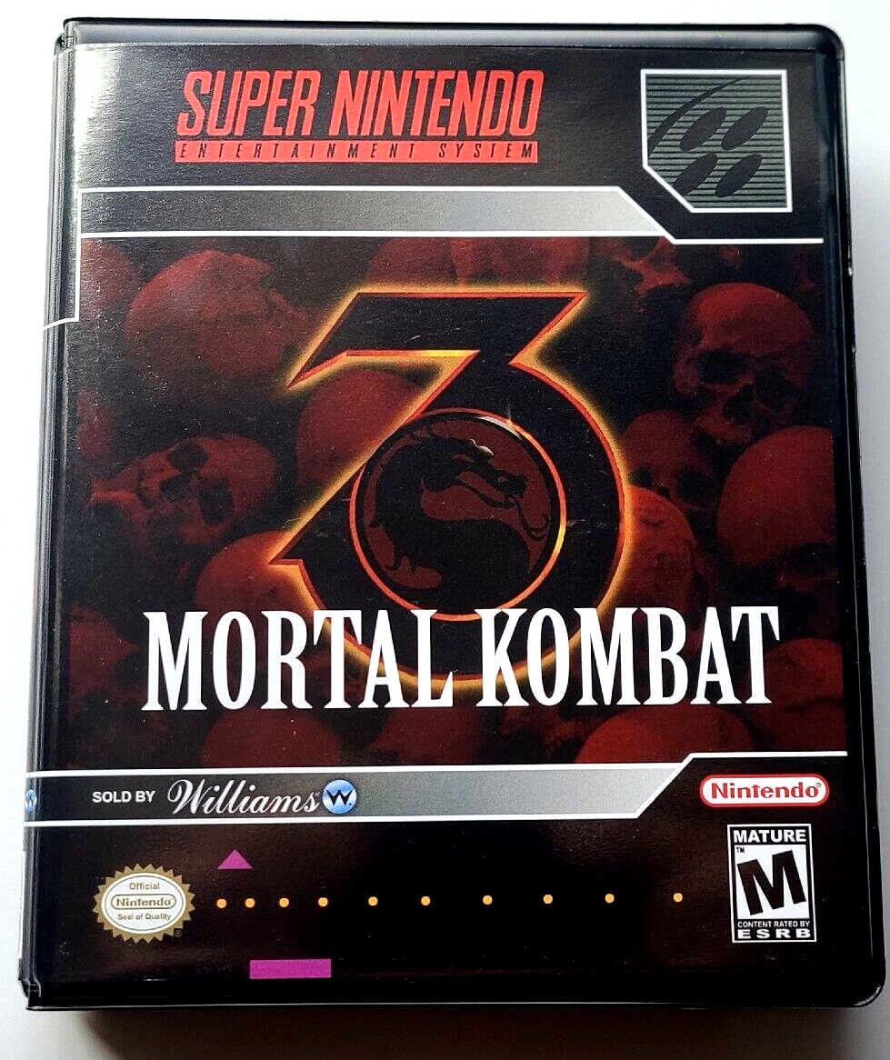 Mortal Kombat 3 CASE Super Nintendo SNES Box BEST Quality