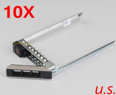 10-Pack 2.5" HDD Caddy Tray For Dell R740xd R640 – SAS/SATA – DXD9H Compatible
