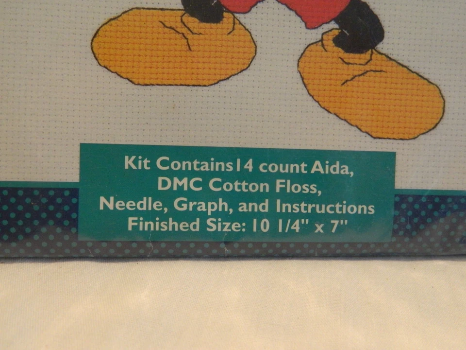 C-25 NEW MICKEY UNLIMITED COUNTED CROSS-STITCH KIT “MICKEY WITH BALLOONS” - Image 3 of 4