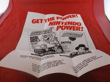 Get The Power Super Nintendo SNES Foldable Poster Insert ONLY Mario 3 Batman