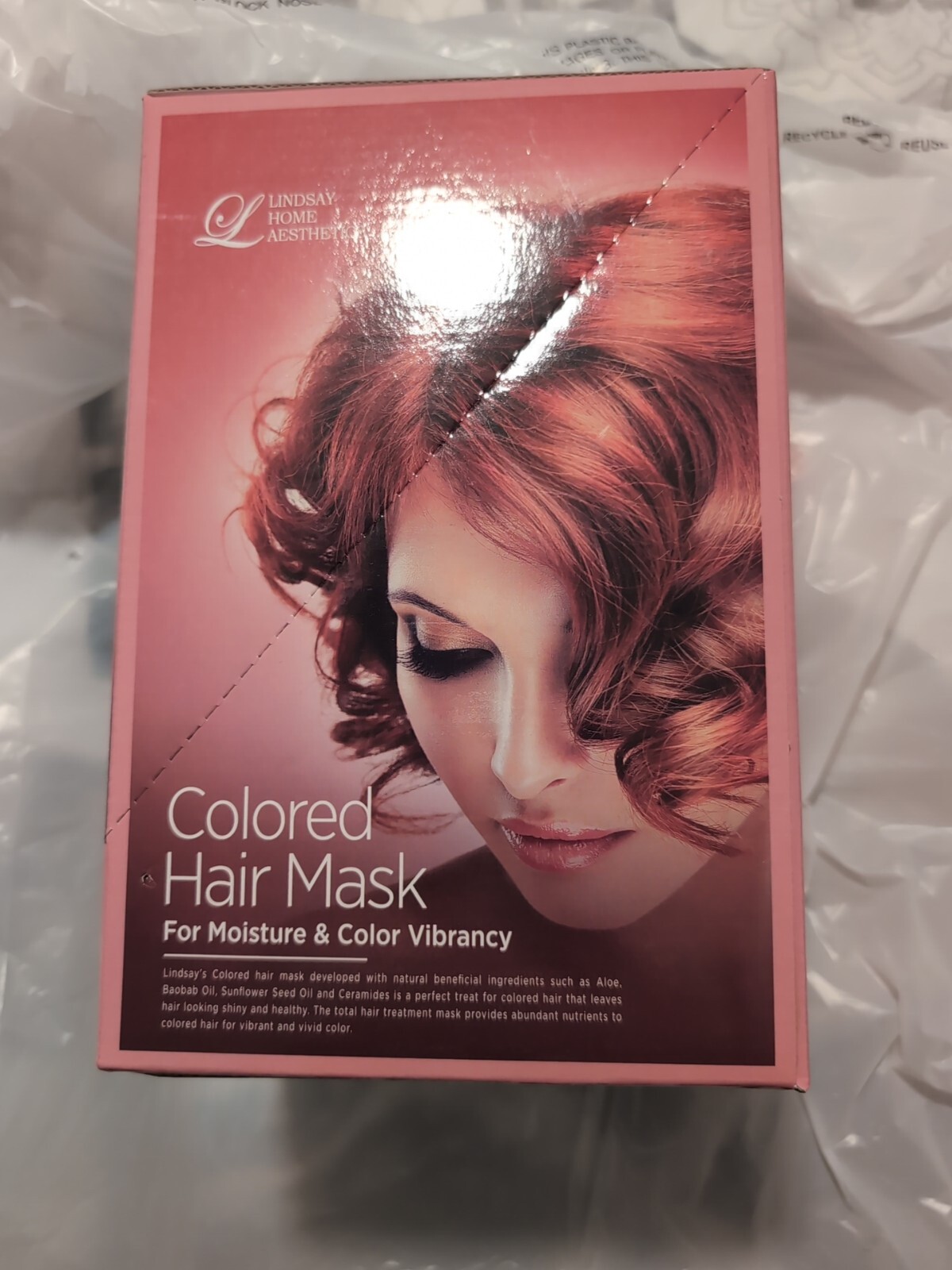 Lindsay Home Aesthetics Colored Hair Masks for Moisture Color UNOPENED Box of 12