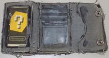 RARE WORN VINTAGE NINTENDO GAME BOY WALLET WITH NINTENDO CARD TRASHED GRUNGE