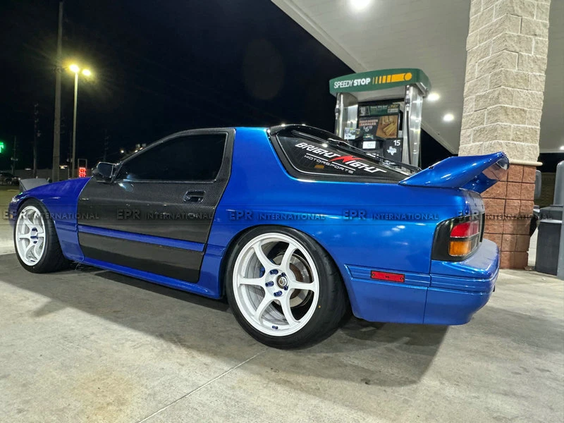 Repuesto de fibra de carbono para Mazda 90+ RX7 FC3S Facelift OE puerta delantera 2 piezas Foto 3 de 4